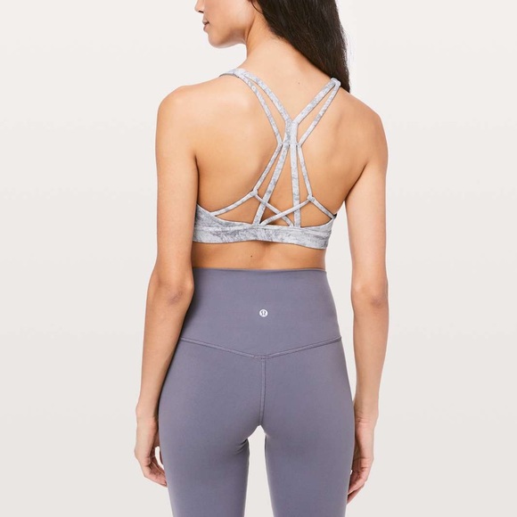 lululemon athletica Other - Lululemon Flow Freely Bra *Washed Marble Alpine